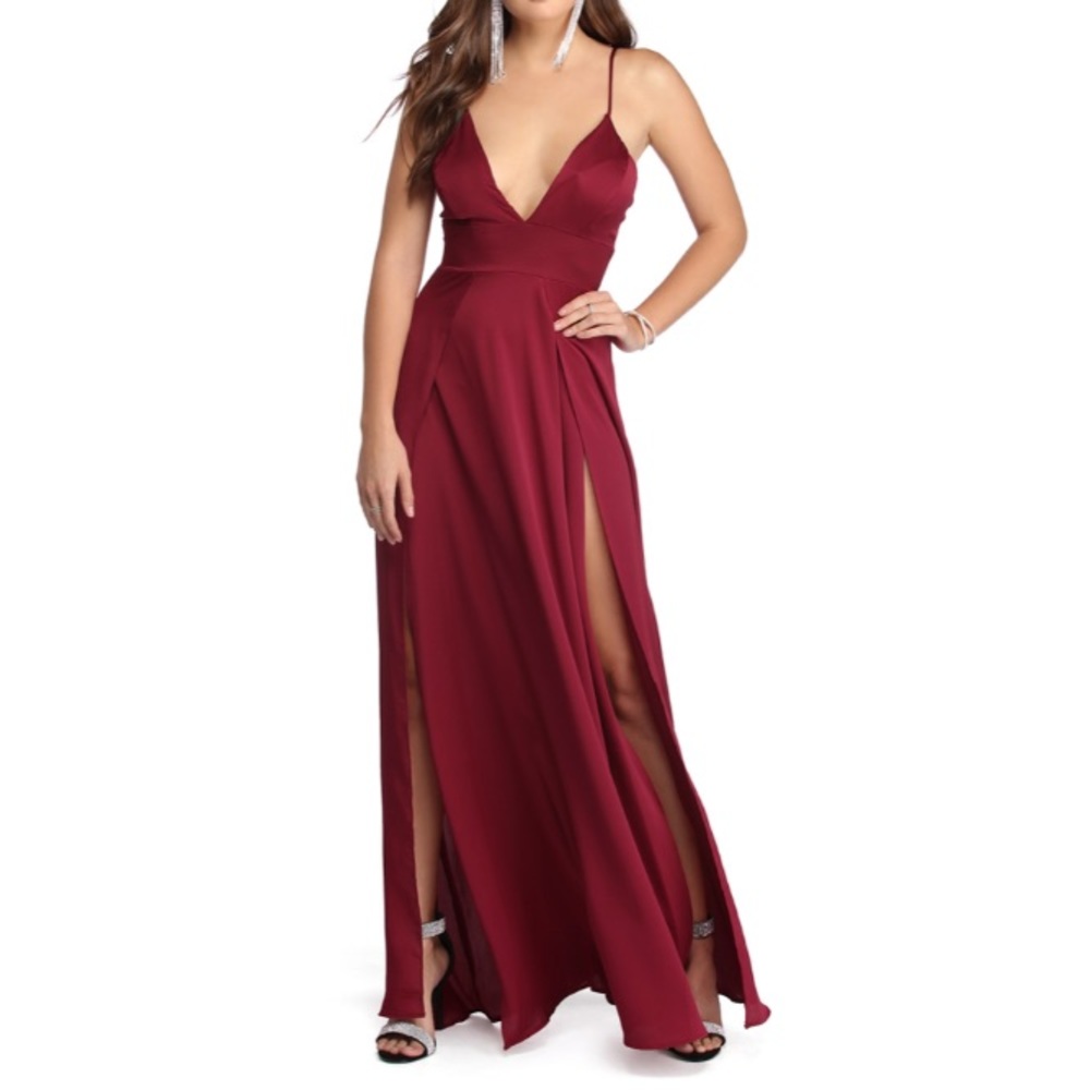 Red gown